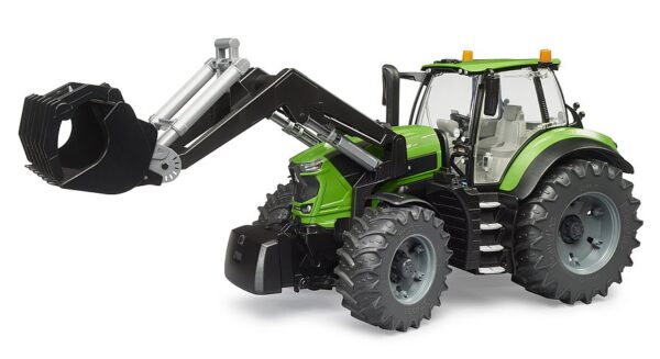 BRUDER 03161 DEUTZ-FAHR 8280 TTV traktori Etukuormaajalla