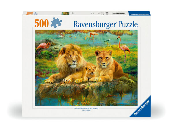 Lions In The Savanna palapeli 500 palaa, Ravensburger