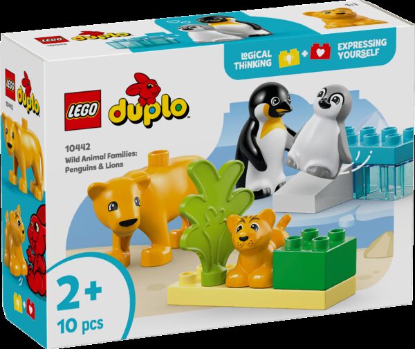 LEGO DUPLO Luonnoneläinperheet: pingviinit ja leijonat