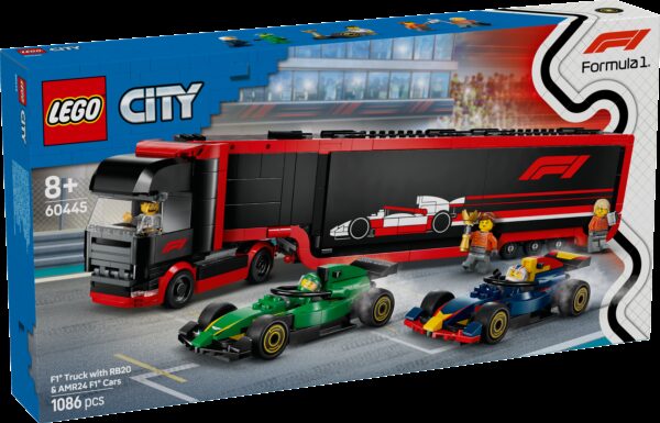 LEGO City F1®-rekka ja F1®-autot RB20 ja AMR24