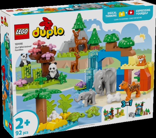 LEGO DUPLO 3-in-1 luonnoneläinperheet