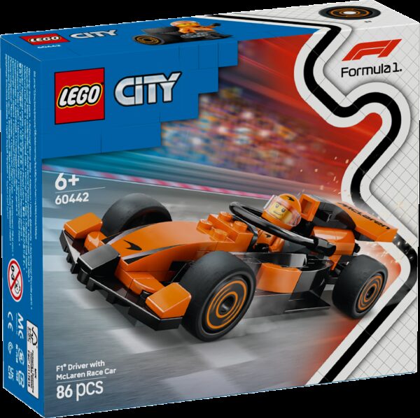 LEGO City F1®-kuljettaja ja McLaren-kilpa-auto