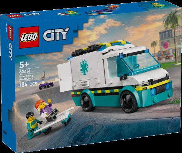 LEGO City Ambulanssi hälytysajoihin