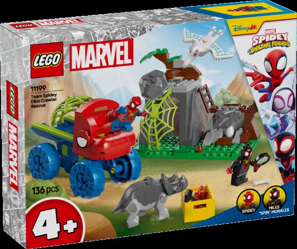 LEGO MARVEL Team Spideyn pelastustehtävä dinomönkijällä