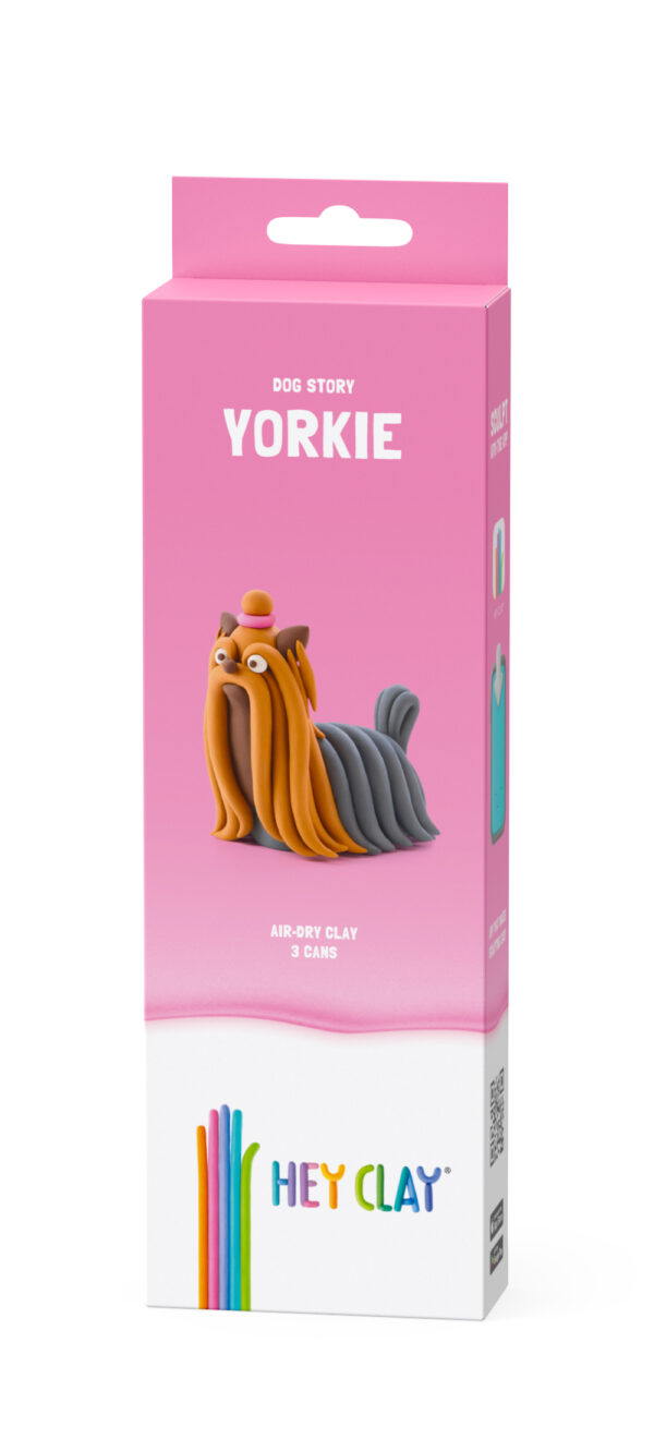 Dog Breed Yorkie Muovailumassa 3 prk, HEY CLAY