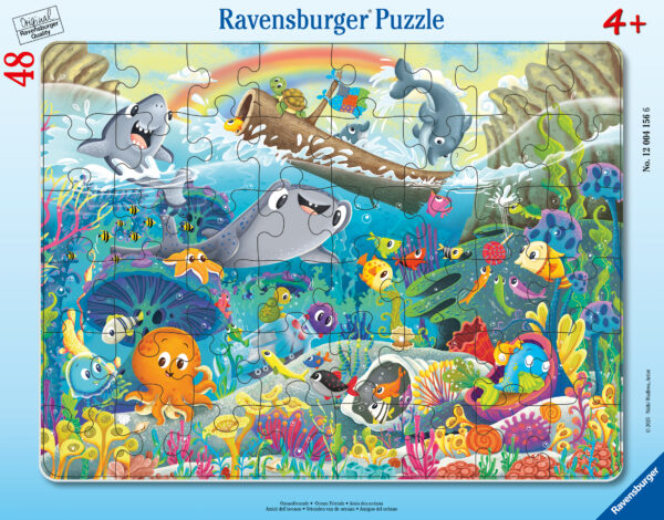 Ravensburger Large Frame Puzzle: Happy Sea Animals