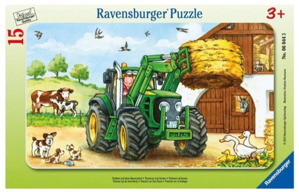 Ravensburger Small Frame Puzzle 15 pc Tractor